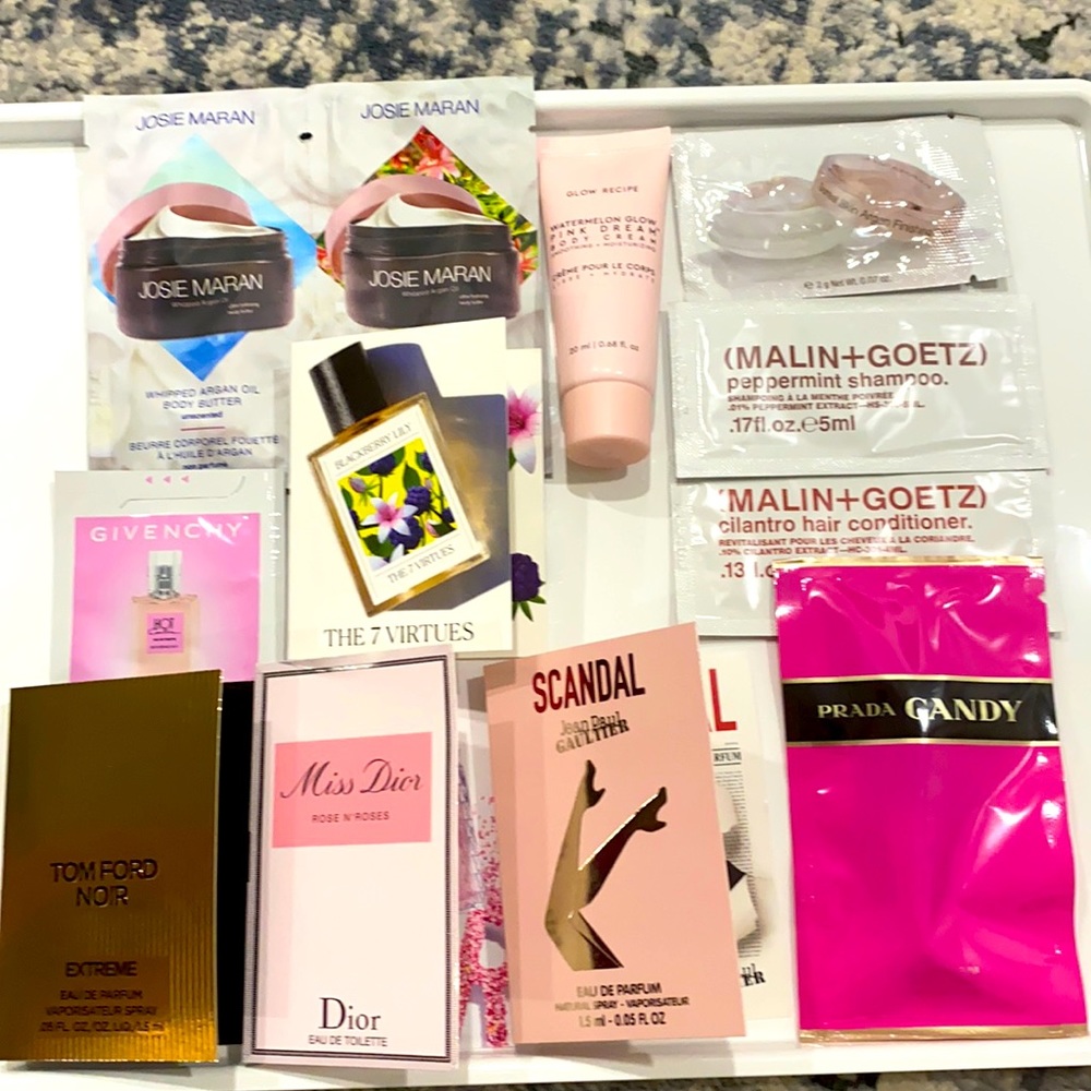 Skincare samples Josie MaranTom Ford
